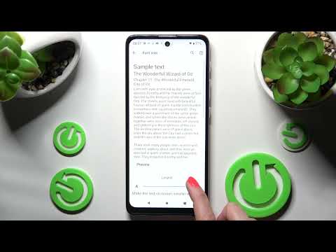 How to Change the Interface Font Size on the MOTOROLA Moto E40 - Display Text Size