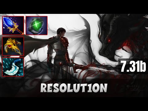 RESOLUT1ON DRAGON KNIGHT BOTTOM LANE | DOTA 2 PATCH 7.31B PRO GAMEPLAY
