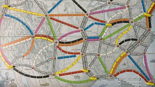 Ticket to Ride PLAYTHROUGH (1910 Expansion 1 of 3: Big Cities)