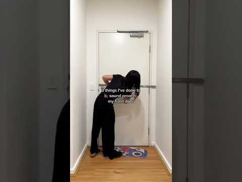 How to Soundproof an Apartment Door: TikTok Jessgyli