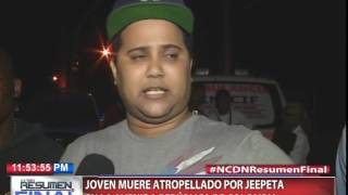 Joven muere atropellado por jeepeta en la avenida República de Colombia