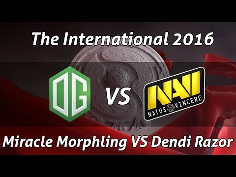 OG vs NaVi | Miracle Morphling vs Dendi Razor on The International 2016 Dota 2