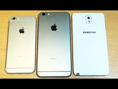 iPhone 6 vs 6 Plus vs Samsung Galaxy Note 3 Speed/Benchmark