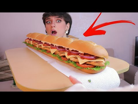 عملنا أطول ساندويش كباب بالمنزل🥖/ تحدي اللقمة😈