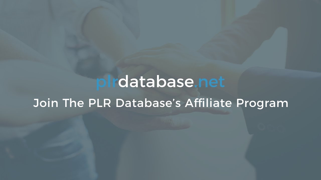 PLR Database Affiliates Program