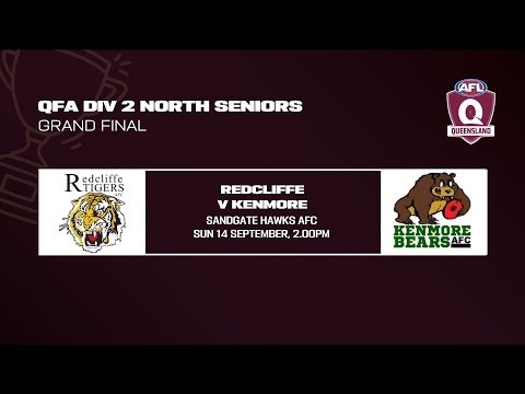 LIVE QFA DIV 2 NORTH SENIORS GRAND FINAL - Redcliffe v Kenmore