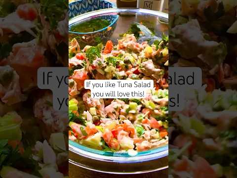 If you like tuna salad, you will love this easy salmon recipe! #salmon