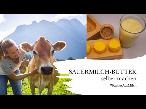SAUERRAHMBUTTER selber machen/Sauermilchprodukte/#KuhlesAusMilch/Rezept 3