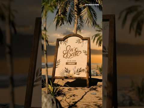 Luxury 3D Save The Date
