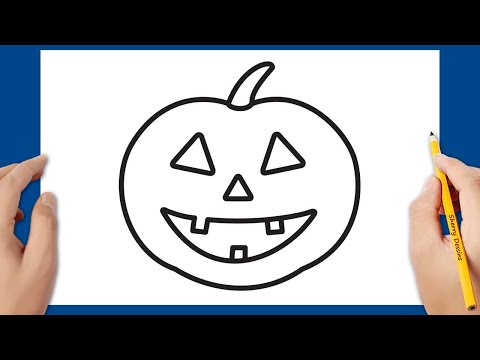 Comment dessiner une citrouille d'Halloween étape par étape