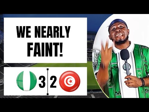 🇳🇬NIGERIA 3–2 TUNISIA🇹🇳 — AFCON MOROCCO 2026 | WE NEARLY FAINT! #afcon #nigeria 