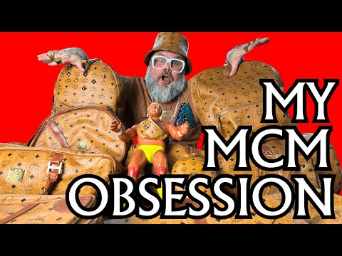 COOL COLLECTIONS: Slobby shows off his sensational designer MCM COGNAC luggage set