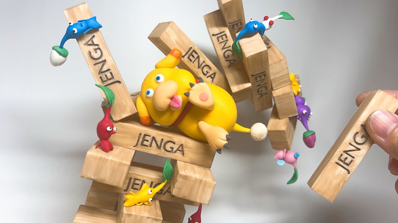 ジェンガで暮らすピクミン作ってみた〜I made Pikmin that live inside a Jenga tower〜