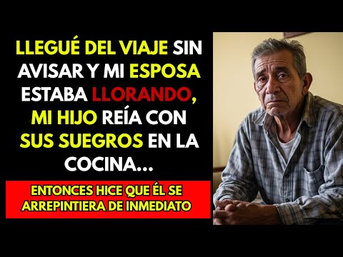 HISTORIA REAL: Llegué del viaje sin avisar y mi esposa estaba llorando, mi hijo reía con sus suegros