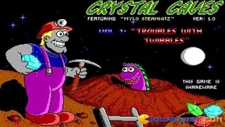 Crystal Caves gameplay (PC Game, 1991)