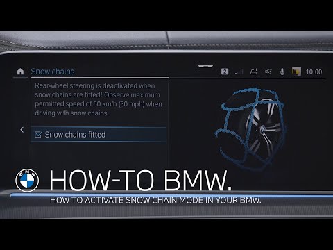How to activate snow chain mode in your BMW – BMW How-To