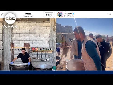 Gaza content creators post videos from food kitchens amid risk of famine in Gaza