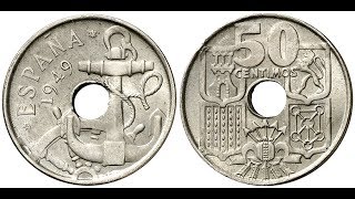 50 céntimos 1949 y 1963 - ¿Cuánto cuestan y cómo clasificarlos