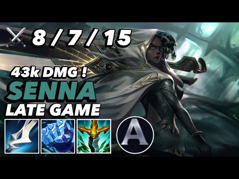 WILD RIFT SENNA : SUPPORT 43K DAMAGE ! BUILD LATE GAME SEASON 8