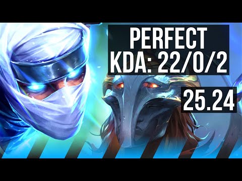 ZED vs VIKTOR (MID) | Perfect KDA: 22/0/2 | EUW Master | 25.24