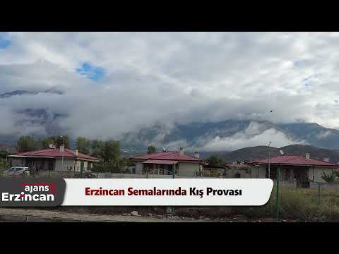 Erzincan Semalarında Kış Provası