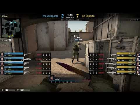 CS:GO POV Demo Mousesports Woxic (27/14) vs G2 (de_dust2)