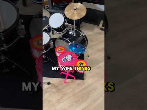This toy drumset actually sounds NOT BAD 🤣