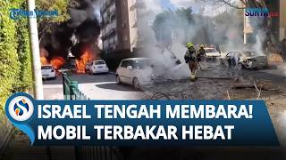 Kebakaran Dahsyat di Israel Tengah! Serangan Rudal Hanguskan Kendaraan & Hancurkan Rumah Zionis