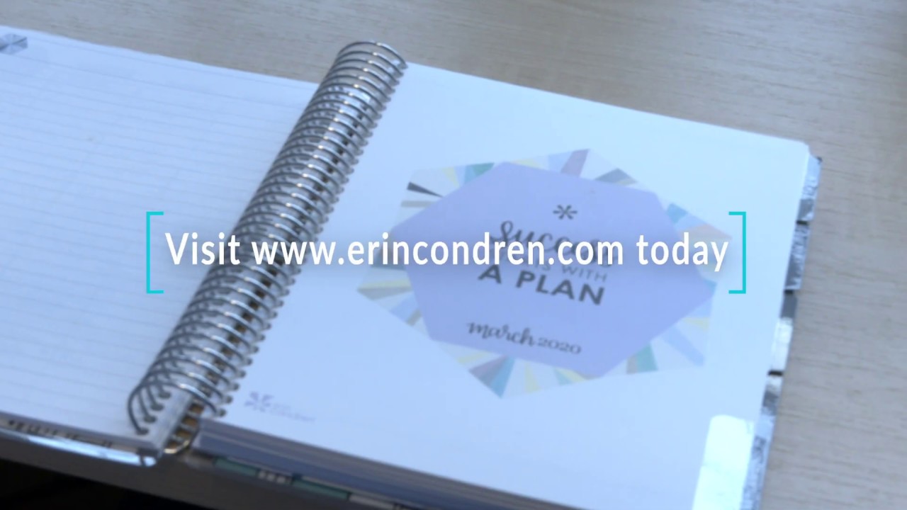 Success Starts with a Plan - Erin Condren Life Planner