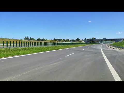 Przejazd trasą główną od km 626+800 do 626+000