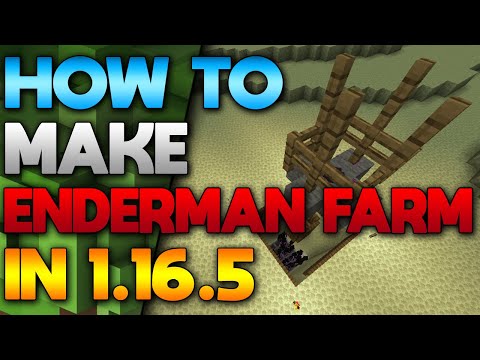How To Make Enderman Farm In Minecraft 1.16.5 (2021)