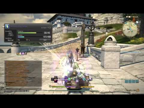 FFXIV ARR - Luckiest Crafting Moment of All Time - Embrace of The Vortex HQ ilv95 Sch Book