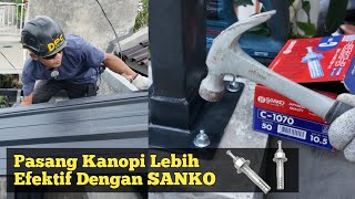 Kanopi upvc jadi lebih praktis dan cepat dengan angkur ketok SANKO Angkur #Angkur #Angkurketok