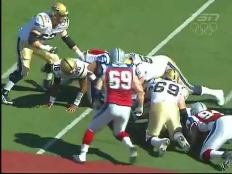 2009-09-20 Winnipeg Blue Bombers vs Montreal Alouettes action