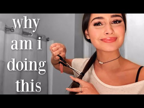 cutting my hair short *the worst haircut thus far*