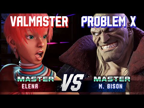 SF6 ▰ VALMASTER (Elena) vs PROBLEM X (M.Bison) ▰ High Level Gameplay