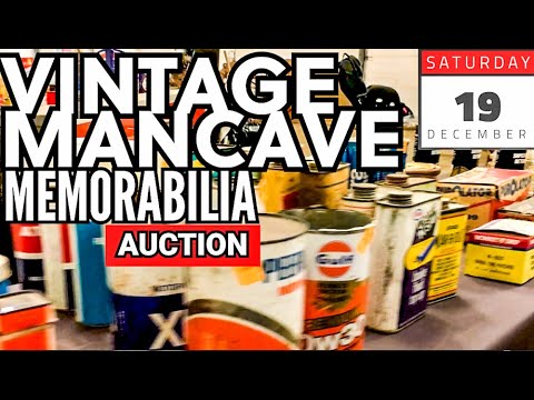Vintage Mancave Memorabilia Auction