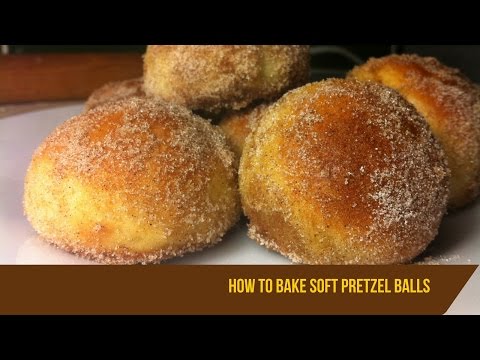 Soft pretzel recipe : Pretzel bites : Cinnamon sugar soft pretzel bites recipe