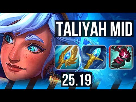 TALIYAH vs JAYCE (MID) | 7 solo kills, Legendary | KR Master | 25.19