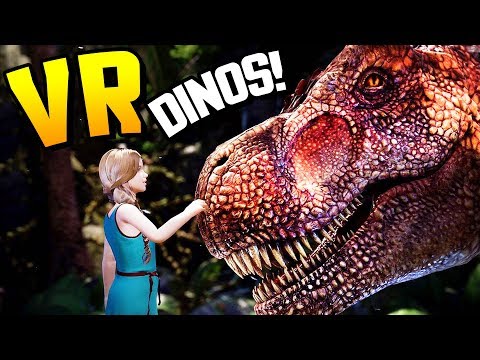 ARK Park VR - Hatching Dino Eggs, Feeding Dinosaurs, Crafting Weapons & Exploring Ark Park Gameplay