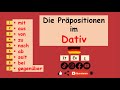9 Präpositionen im Dativ |Deutsch lernen: mit Beispielen |einfach erklärt A2-B1-B2