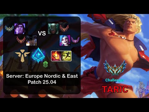 Taric Support + Nilah vs Pyke + Jinx - EUNE Challenger - Patch 25.04