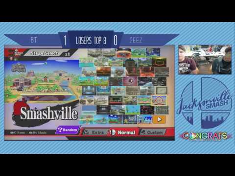 Jax Smash Weekly 4/20/17 - BT(Diddy Kong) Vs Geez(Bayonetta) - Wii U Losers Top 8