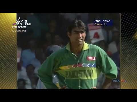 Sachin Tendulkar vs Pakistan in 1996 world cup  Ball by ball innings #indvspak #1996worldcup