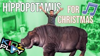 I Want a Hippopotamus for Christmas! Kidz Play with Taylor&#39;s First Music Video!