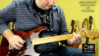 Video thumbnail for IBANEZ ROADSTER RS300TV Tesla pickups by HR GUITARS
