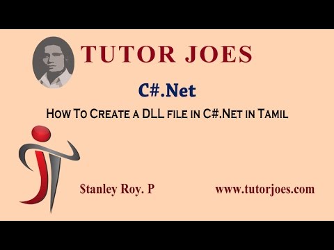 How To Create a DLL file in C Net in Tamil