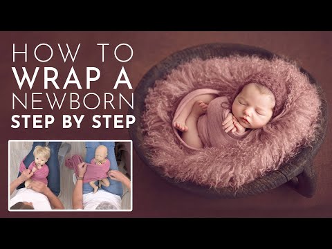 Learn How To Wrap A Newborn Baby - Step By Step Instructions.