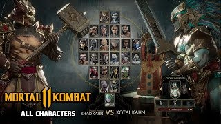 Mortal Kombat 11 All Characters Unlocked (Complete Roster) - MK11 Roster (All Playable Characters)