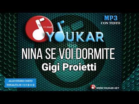 Karaoke Gigi Proietti Nina se voi dormite